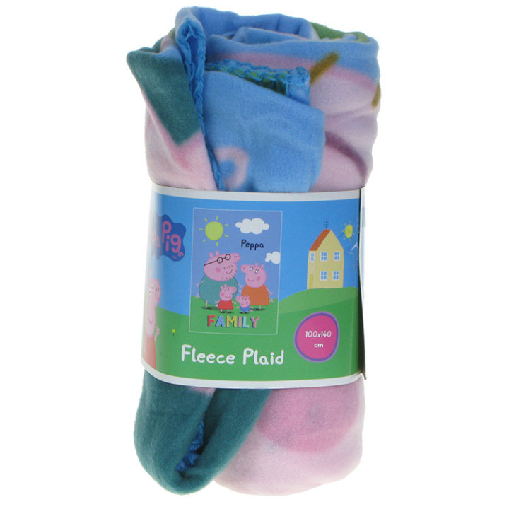 Koc polarowy Świnka Peppa 100cm x 140cm