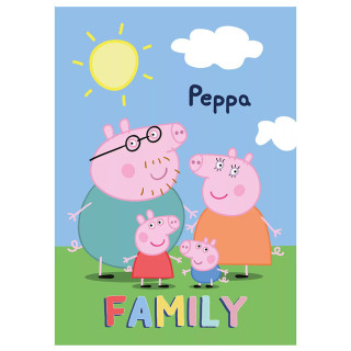 Koc polarowy Świnka Peppa 100cm x 140cm