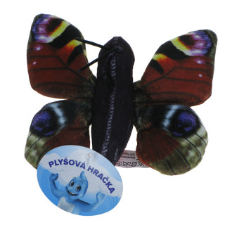 Barwne Zoo: Maskotka Motyl (Rusałka pawik) 13cm x 13cm