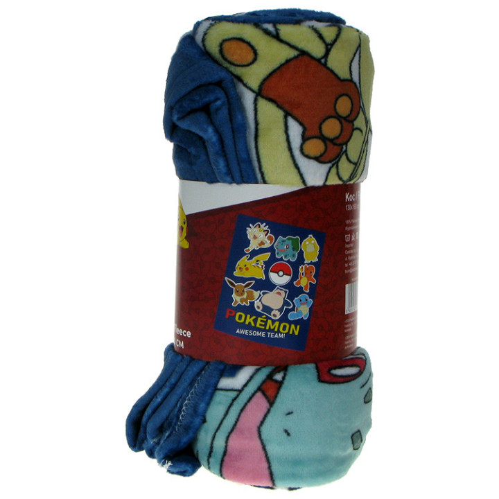 Koc pluszowy Pokemony 130cm x 160cm