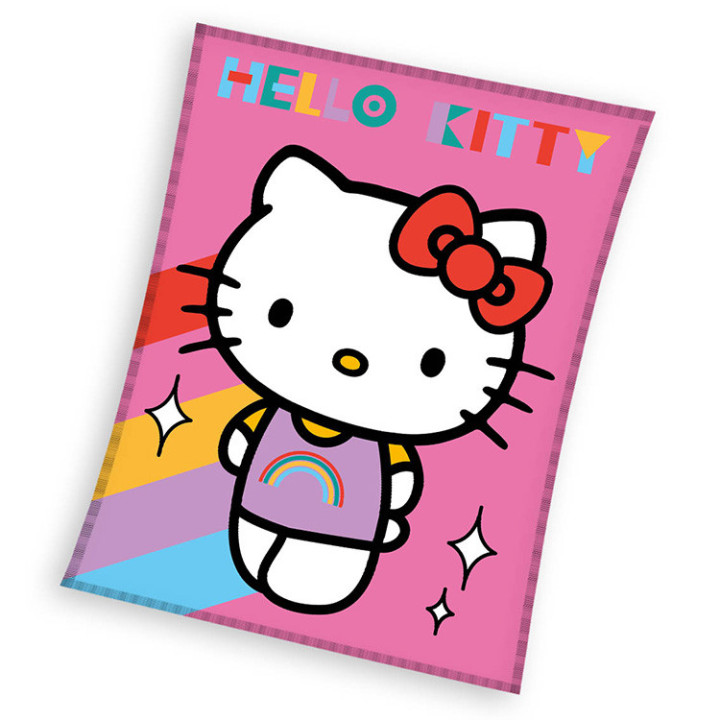Koc pluszowy Kotka Hello Kitty 130cm x 160cm