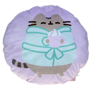 Pusheen - mięciutka poduszka welurowa: Pusheen w szlafroczku