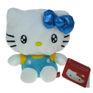 Hello Kitty - maskotka kotka Kitty 16cm (niebieska) 50 lecie kotki Hello Kitty