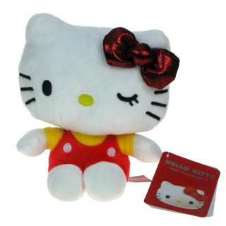Hello Kitty - maskotka kotka Kitty 16cm (czerwona) 50 lecie kotki Hello Kitty