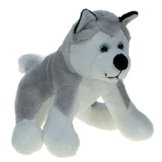 Maskotka Pies husky siedzący 16cm