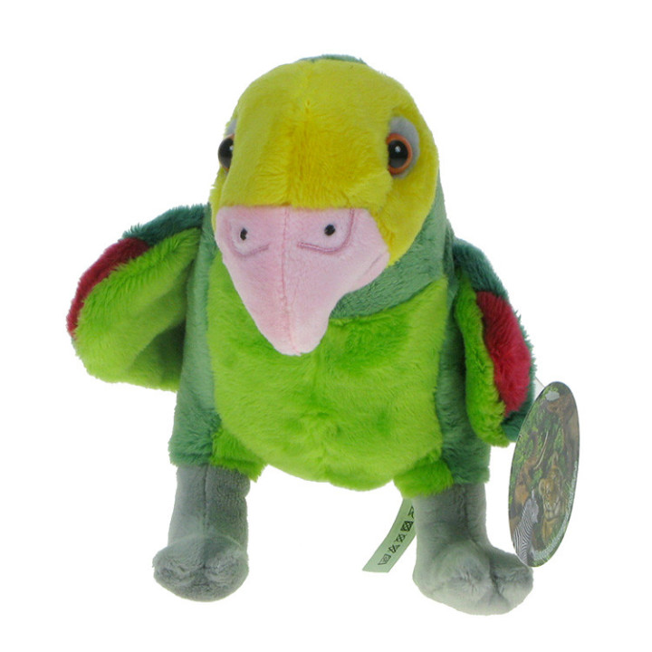 Maskotka Papuga zielona (Amazonka) 18cm