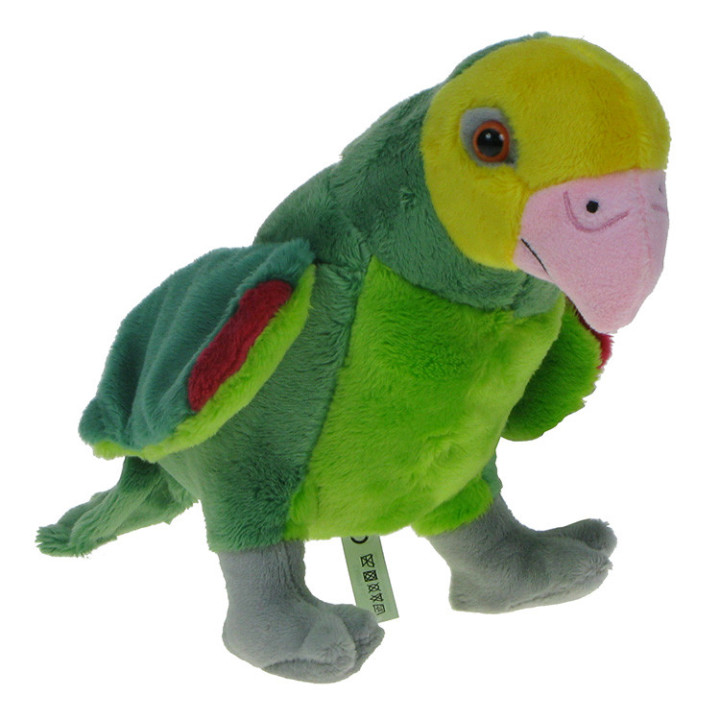 Maskotka Papuga zielona (Amazonka) 18cm