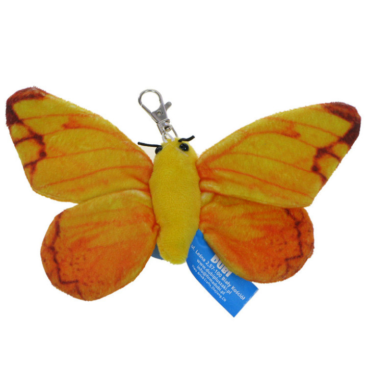 Maskotka (breloczek) Motyl żółty 18cm