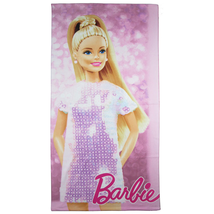 Ręcznik plażowy, kąpielowy (Fast Dray) Barbie