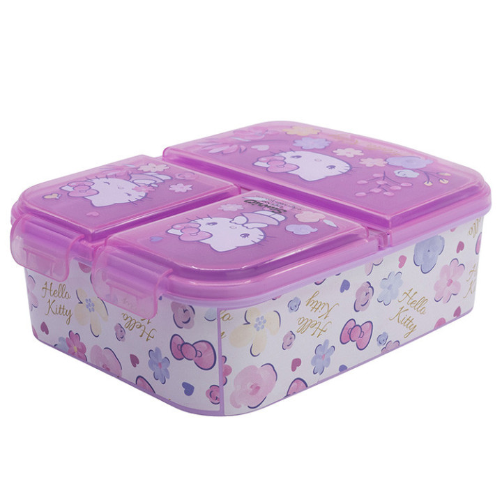 Śniadaniówka trzykomorowa Hello Kitty