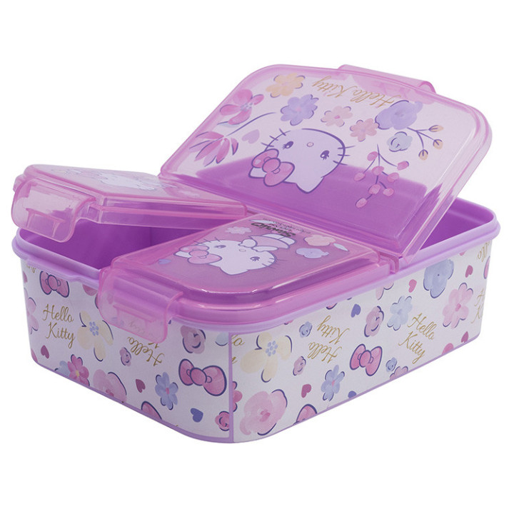 Śniadaniówka trzykomorowa Hello Kitty