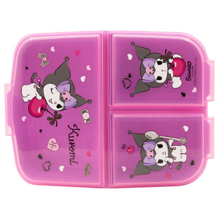 Śniadaniówka trzykomorowa Kuromi