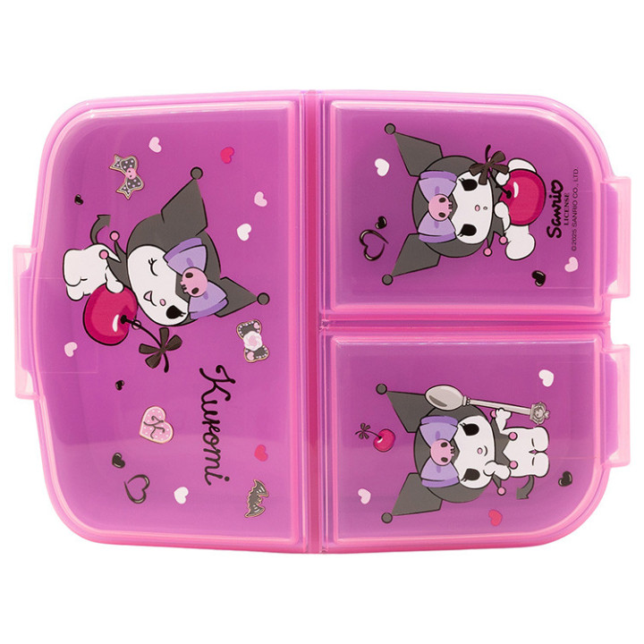 Śniadaniówka trzykomorowa Kuromi