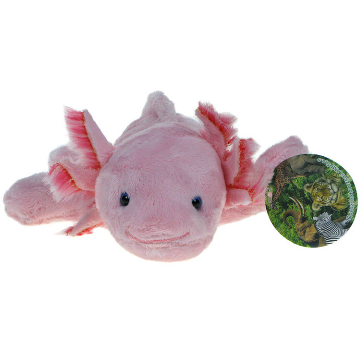 Maskotka Aksolotl różowy (ambystoma meksykańska) 28cm