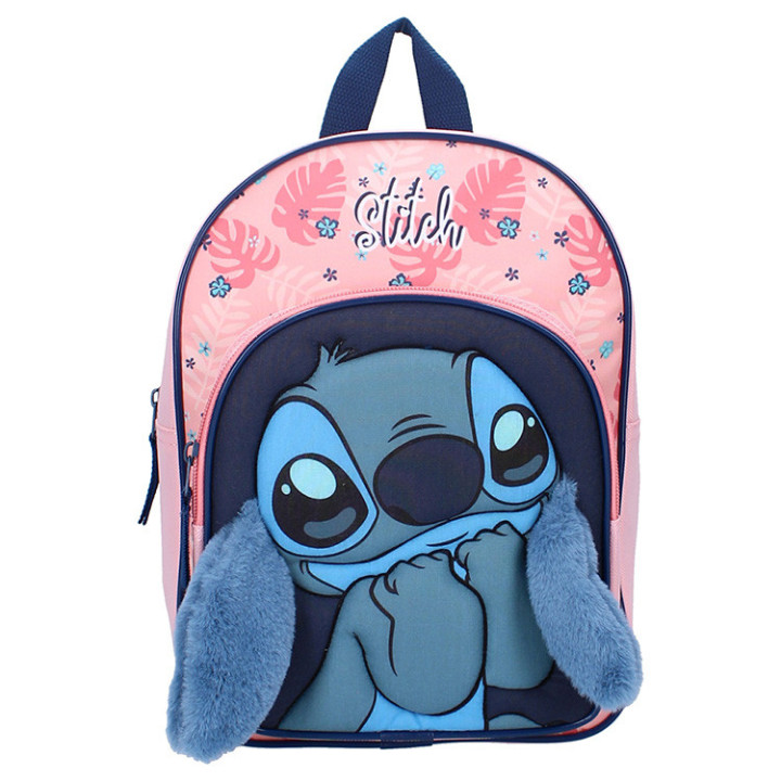 Plecak Stitch z kieszonką z odstającymi pluszowymi uszkami „Fluffy Friends"