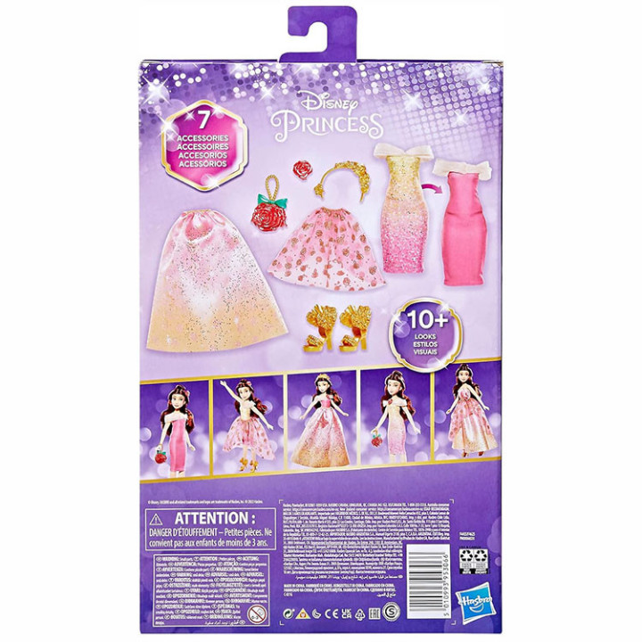 Disney Princess Księżniczki - Hasbro: lalka księżniczka Bella (Mix & Match) 10 stylizacji F4625