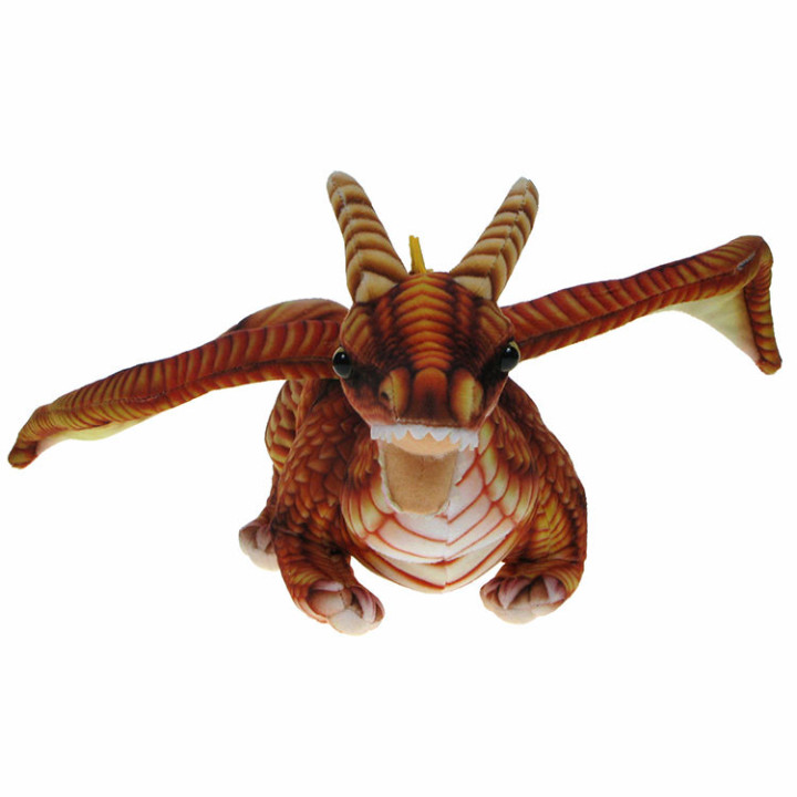 Barwne Fanatstyczne Zoo: Maskotka Smok pomarańczowy 48cm