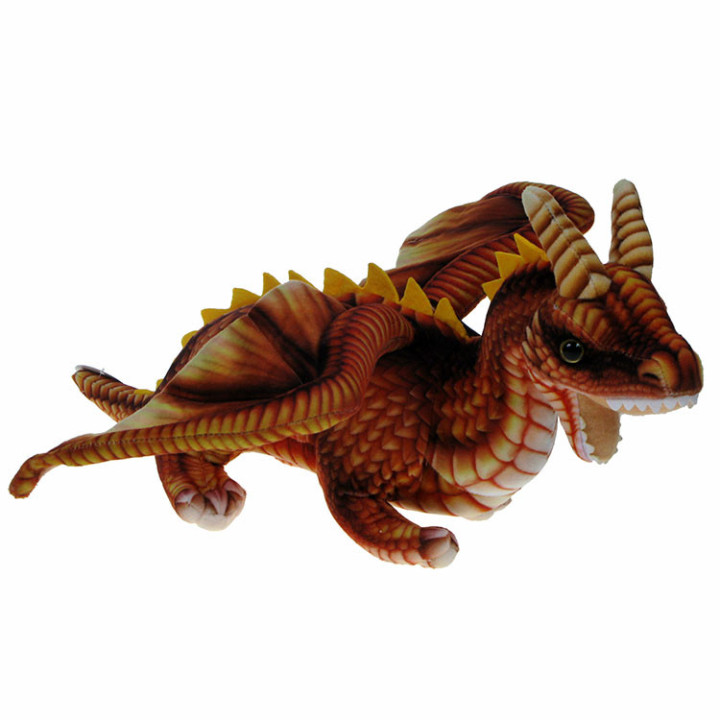 Barwne Fanatstyczne Zoo: Maskotka Smok pomarańczowy 48cm