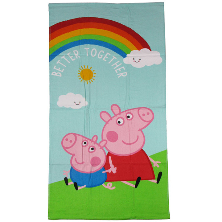 Ręcznik kąpielowy Świnka Peppa (Peppa Pig): Peppa i Jacek