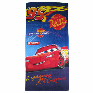 Ręcznik kąpielowy, plażowy - Auta : Cars : Zygzak McQueen 140cm x 70cm