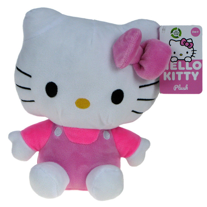 Hello Kitty and Friends - maskotka kotka Hello Kitty 23cm ciemnoróżowa