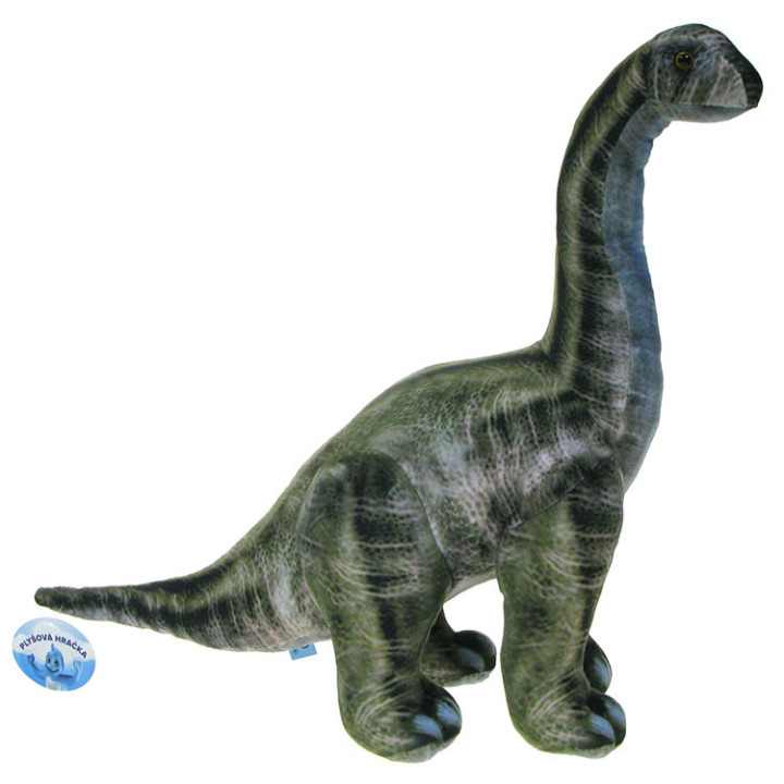 Barwne Prehistoryczne Zoo: Maskotka dinozaur Brontozaur 40cm