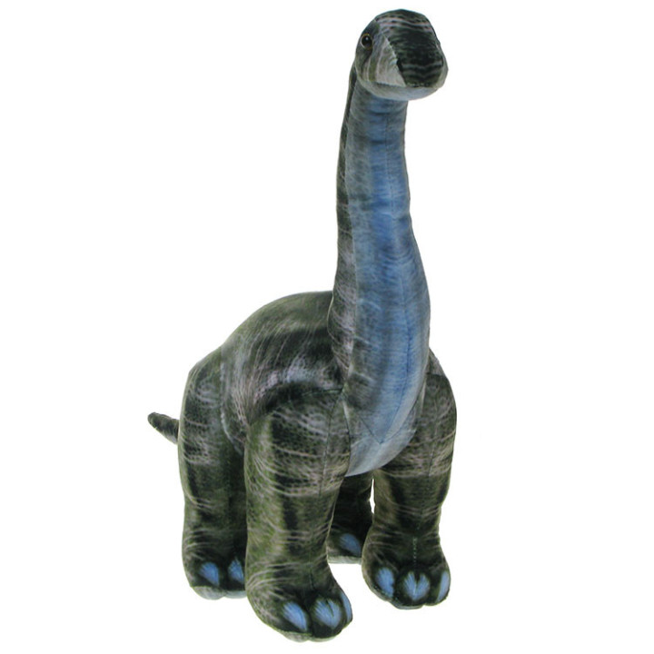 Barwne Prehistoryczne Zoo: Maskotka dinozaur Brontozaur 40cm