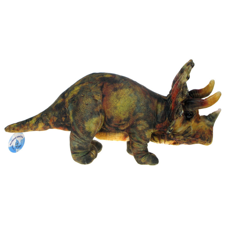 Barwne Prehistoryczne Zoo: Maskotka dinozaur Triceratops 47cm
