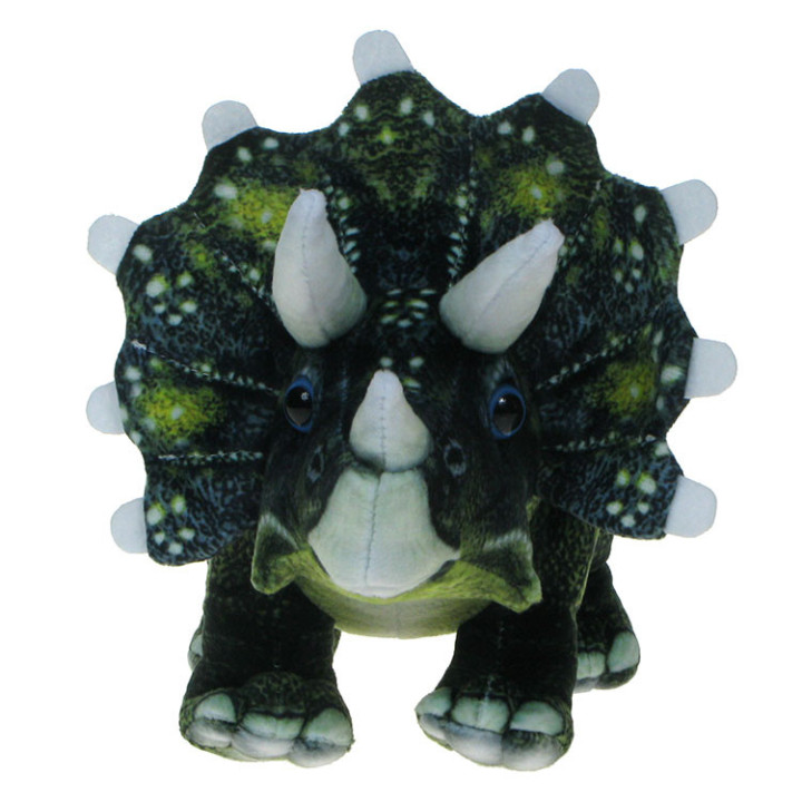 Barwne Prehistoryczne Zoo: Maskotka dinozaur Triceratops 34cm