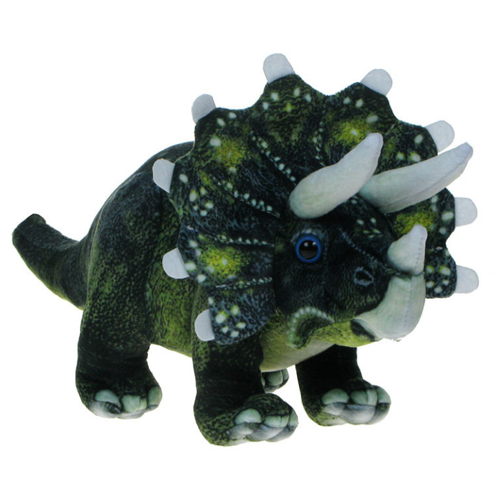 Barwne Prehistoryczne Zoo: Maskotka dinozaur Triceratops 34cm