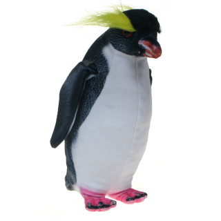 Barwne Zoo: Maskotka pingwin skalny 23cm