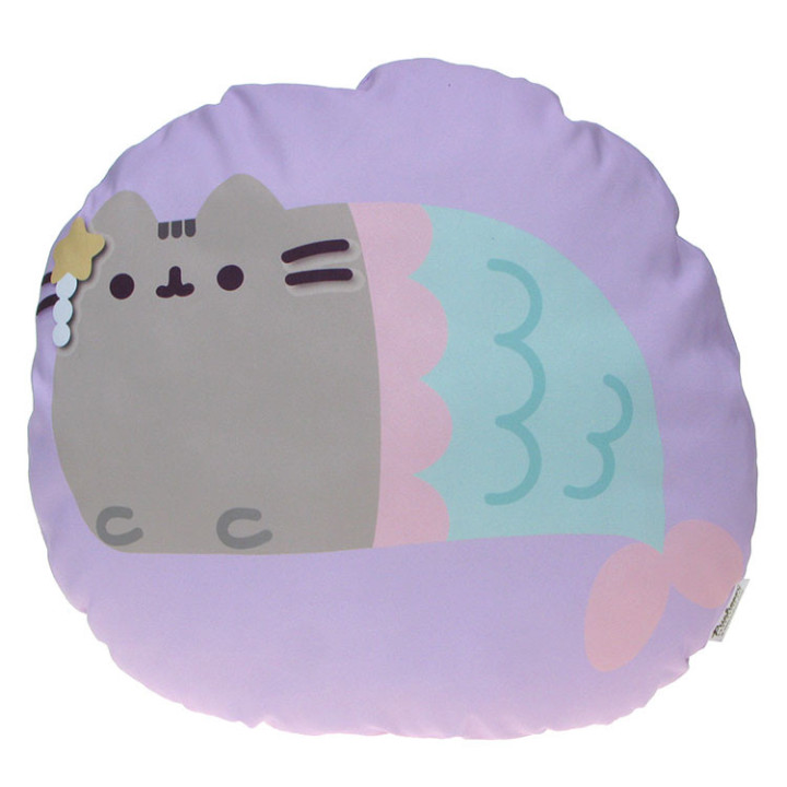 Pusheen - okrągła mięciutka poduszka: Pusheen jako syrenka
