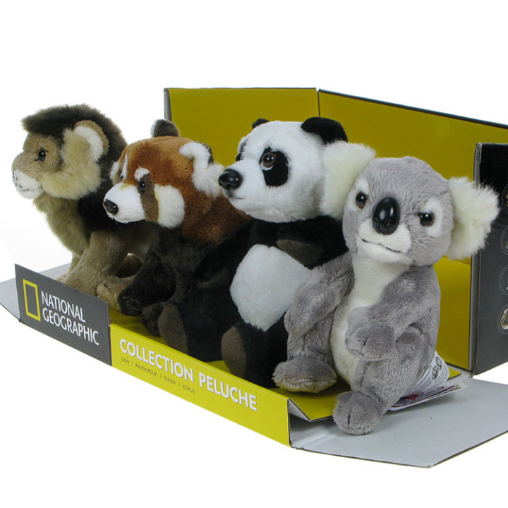 Pluszowe Zoo: Zestaw czterech maskotek National Geographic