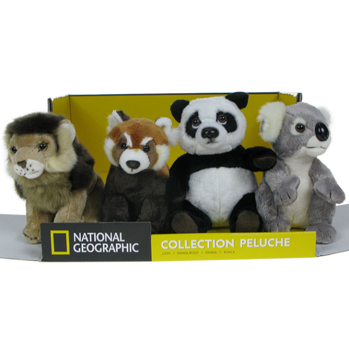 Pluszowe Zoo: Zestaw czterech maskotek National Geographic