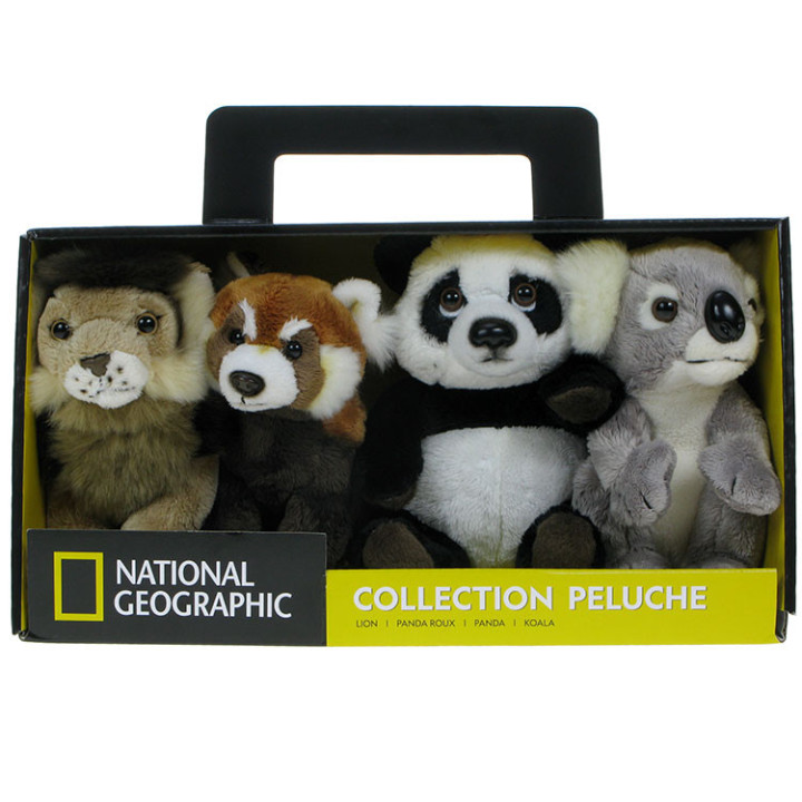 Pluszowe Zoo: Zestaw czterech maskotek National Geographic