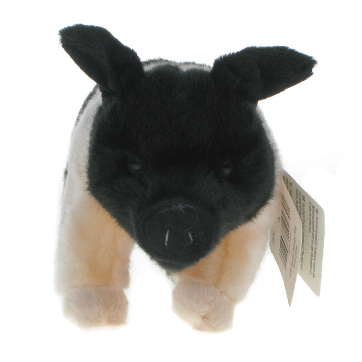 Maskotka Świnka (Świnia, Prosiaczek) czarno-różowa 26cm
