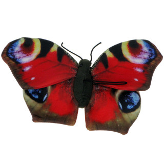 Pluszowe Zoo: Maskotka Motyl (Rusałka pawik) 23cm x 15cm