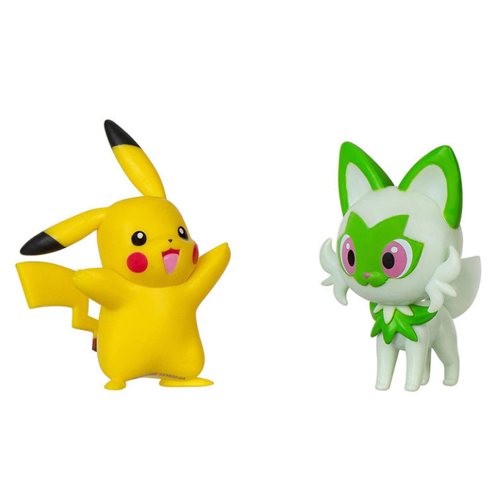 Pokemon - komplet 2 figurek - 49747 Pikachu + Sprigatito