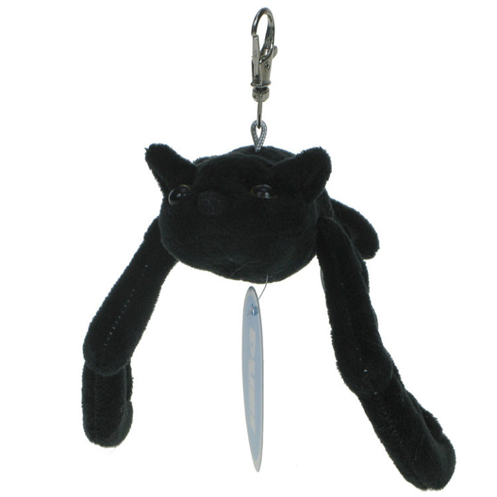 Maskotka Nietoperz czarny z breloczkiem 22cm