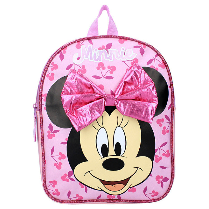 Plecak Myszka Minnie z odstającą różową kokardą