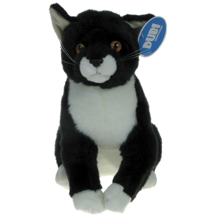 Pluszowe ZOO: Maskotka Kotek siedzący czarny 28cm