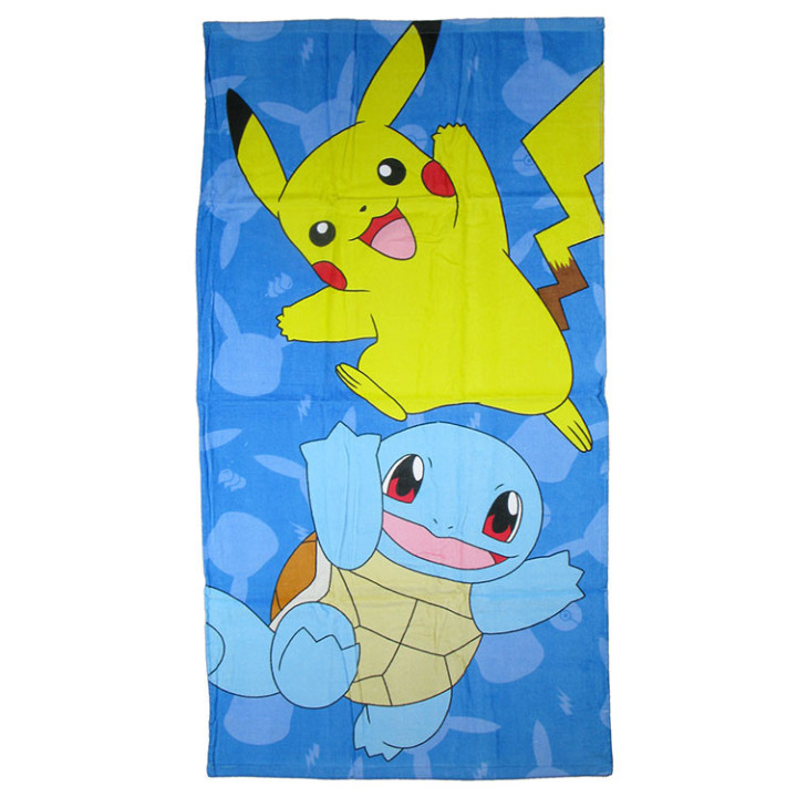 Ręcznik kąpielowy Pokemon Pikachu i Squirtle