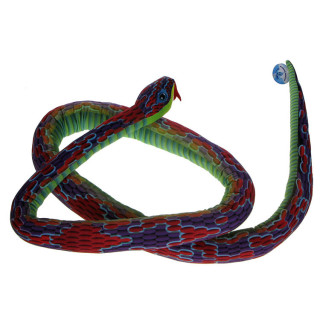 Barwne Zoo: Maskotka Wąż 230cm czerwono - fioletowy