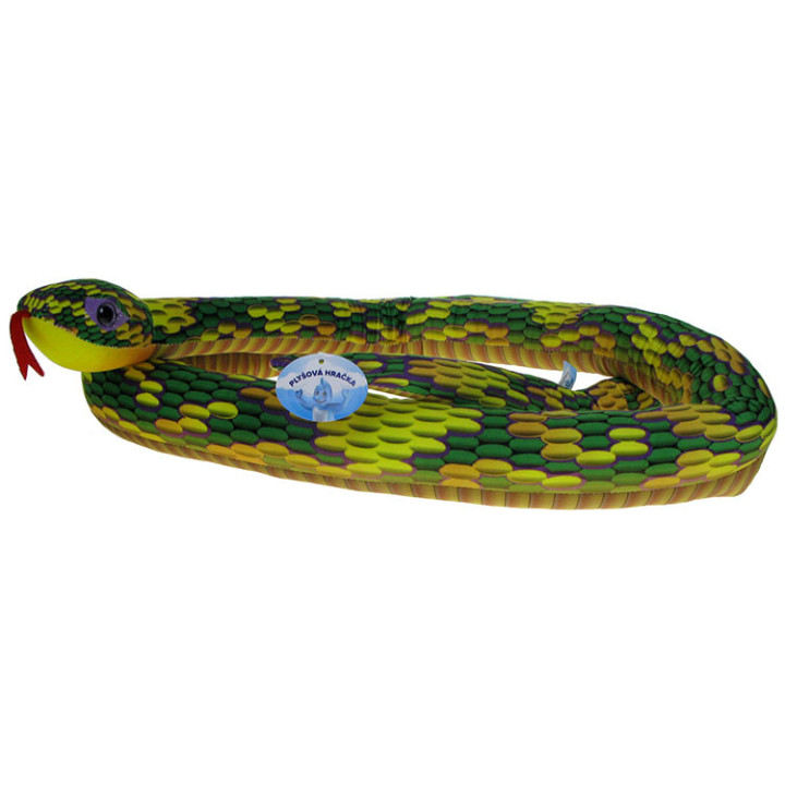 Barwne Zoo: Maskotka Wąż 230cm zielono - żółty