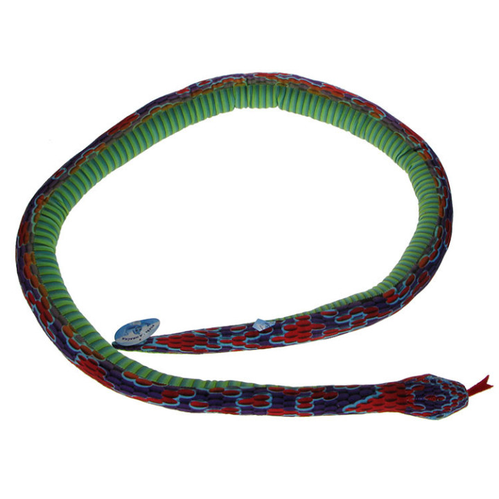 Barwne Zoo: Maskotka Wąż 180cm czerwono - fioletowy