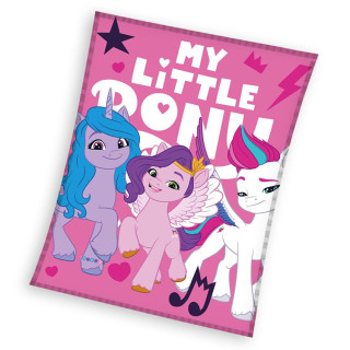 Koc pluszowy My Little Pony 130cm x 170cm Nowe Pokolenie