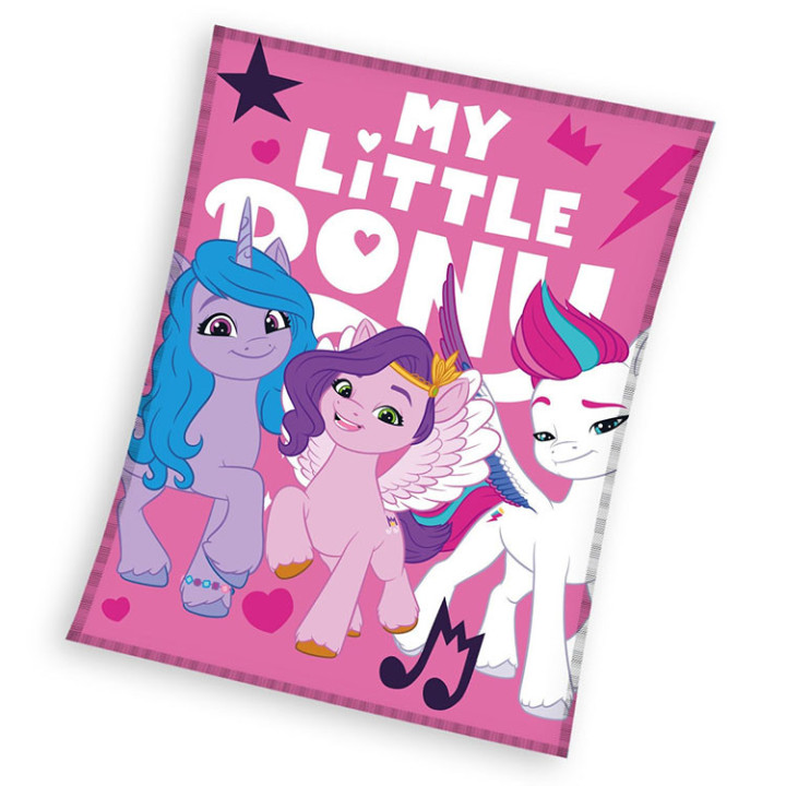 Koc pluszowy My Little Pony 130cm x 170cm Nowe Pokolenie