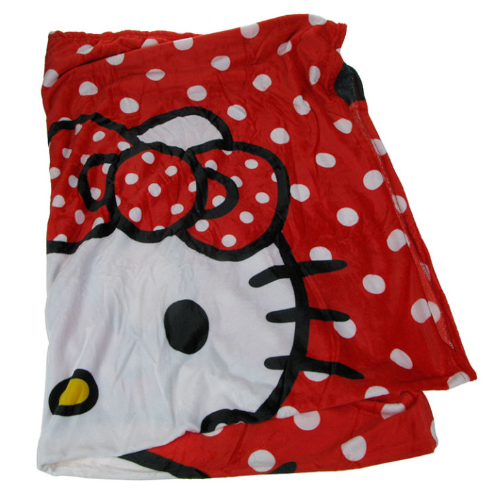 Koc pluszowy Kotka Hello Kitty 150cm x 200cm
