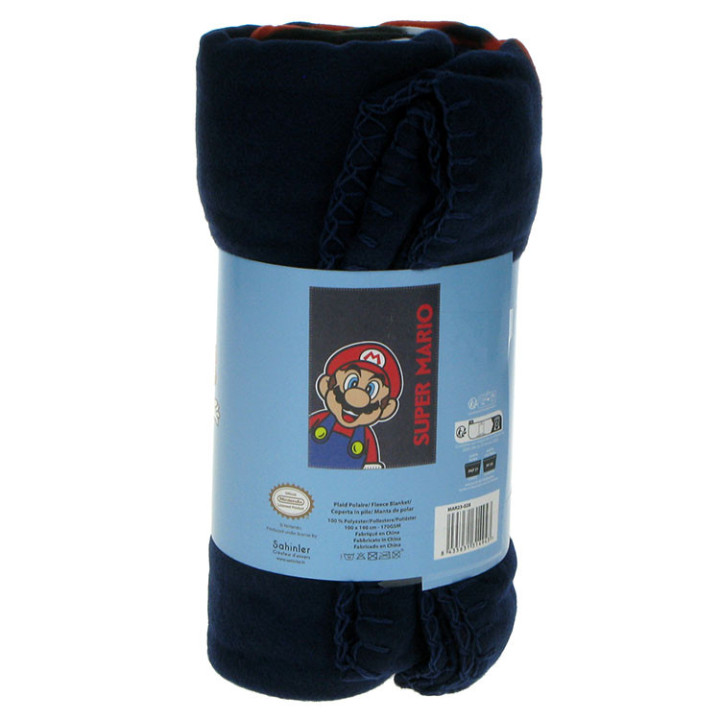 Koc polarowy: Super Mario: Mario 100x140cm