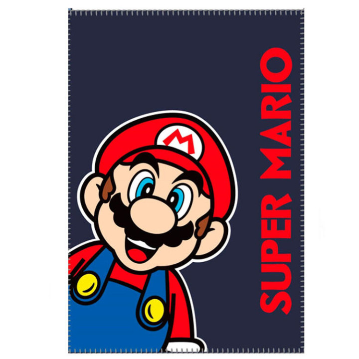 Koc polarowy: Super Mario: Mario 100x140cm